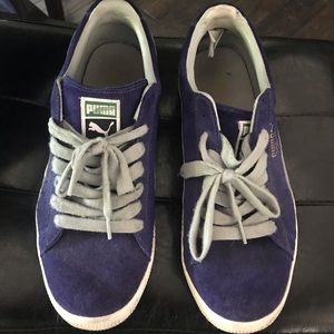 dope! *Used..Men’s Puma Sneakers, Purple & Grey.